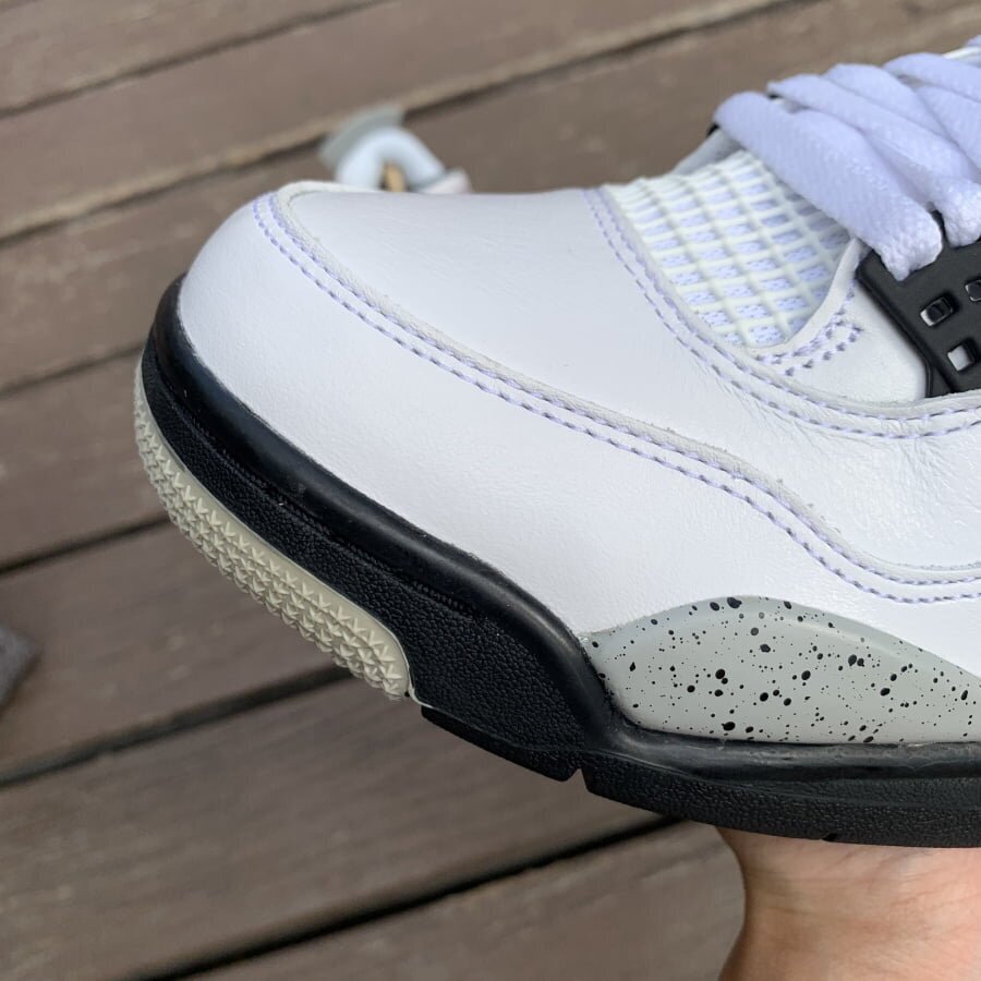 AJ4 Retro White Cement Extended Size - Image 3