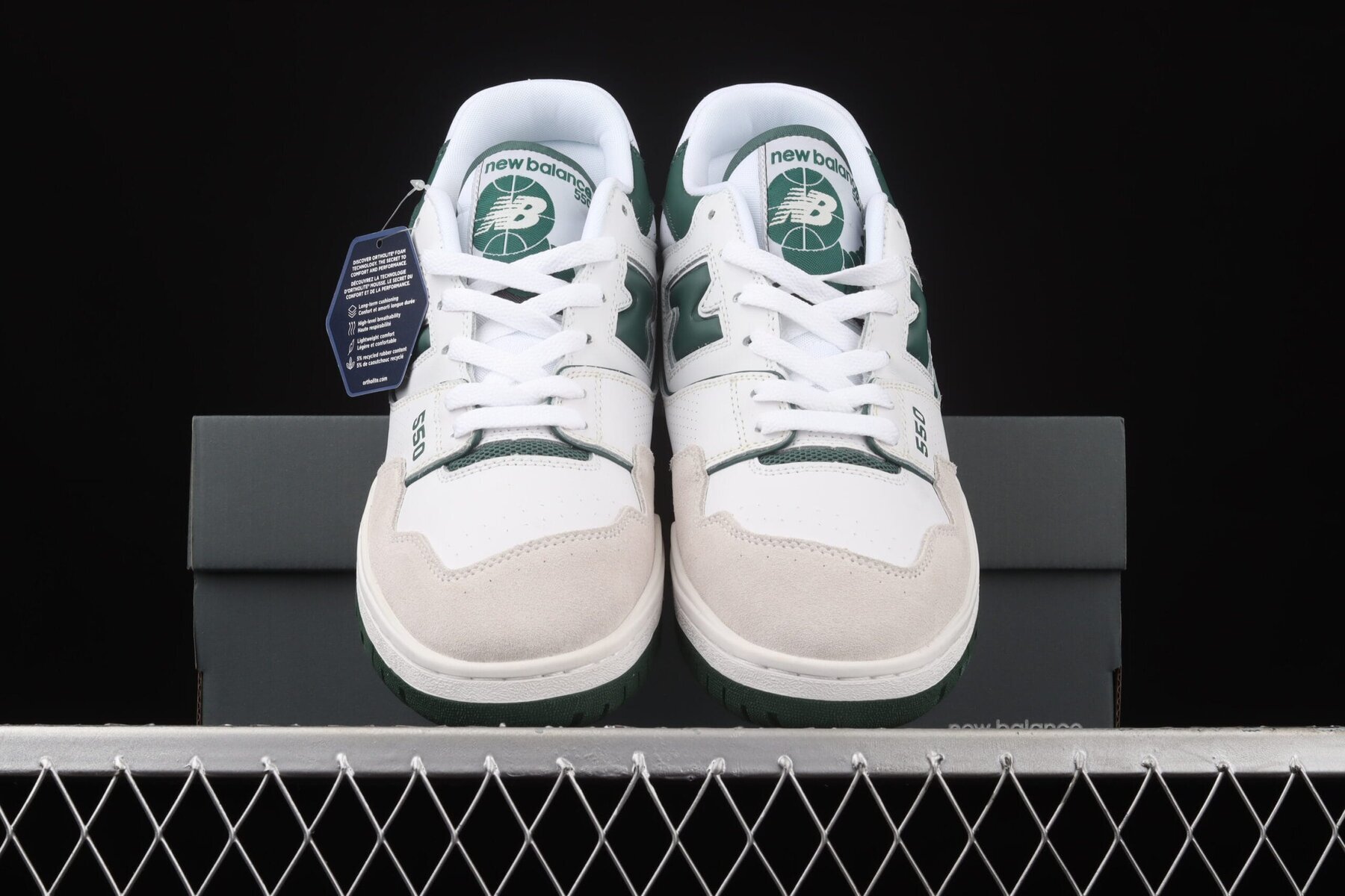 New Balance 550, White Green - Image 4