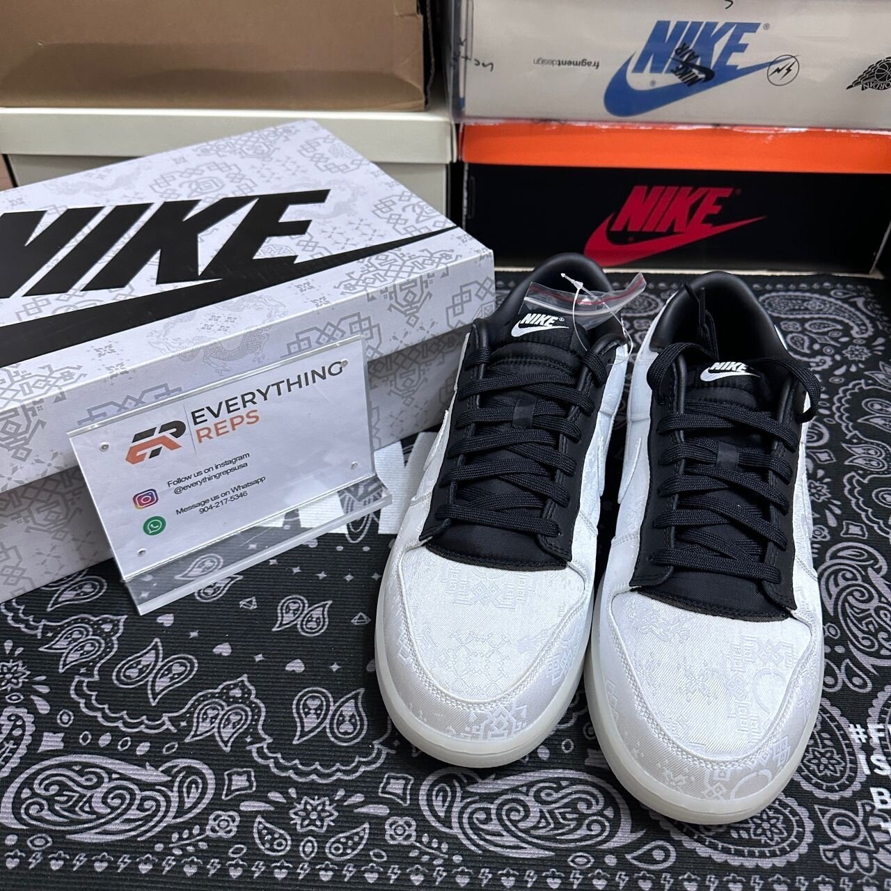 Dunk Low CLOT Fragment White - Image 2