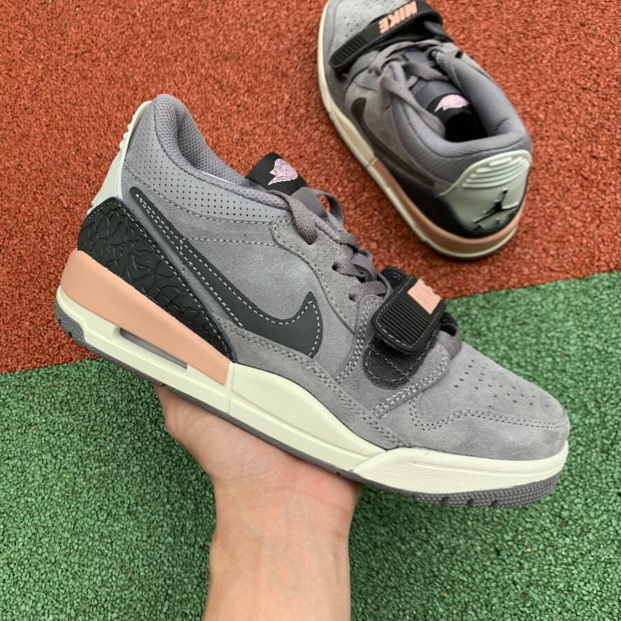 AJ Legacy 312 Low Gunsmoke Coral - Image 4