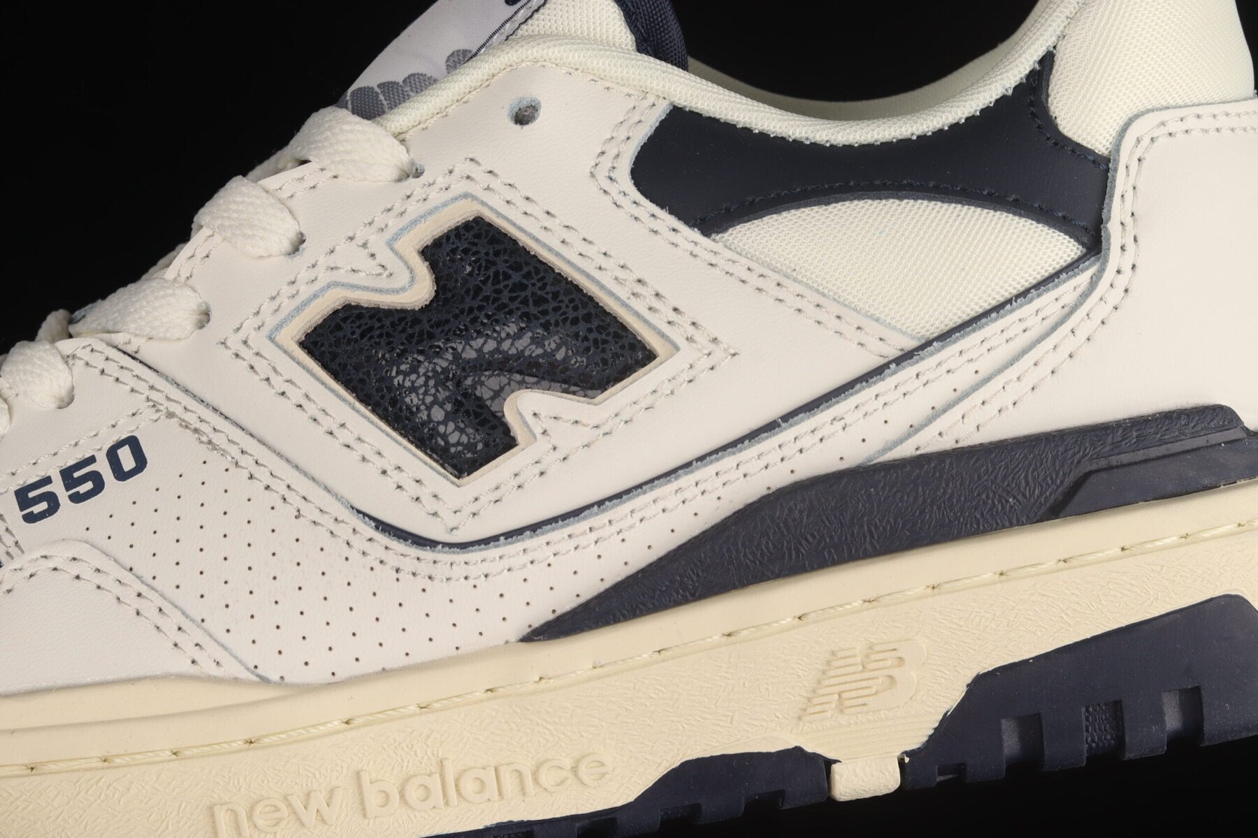 New Balance 550, Aime Leon Dore White Navy - Image 7