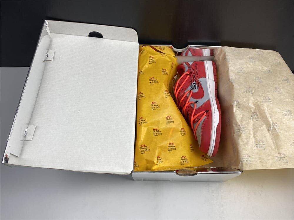 Dunk Low Off-White University Red - Image 16