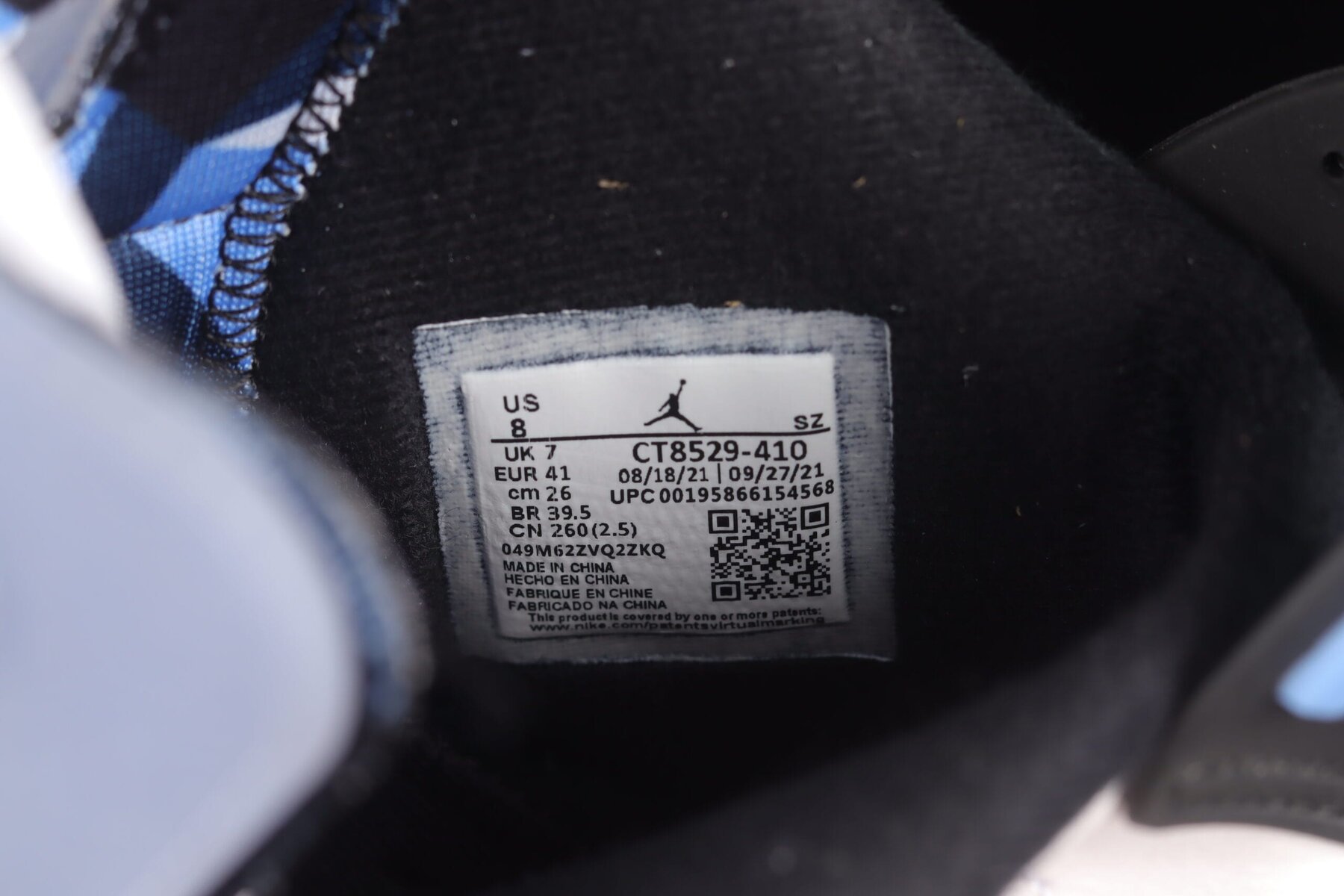 AJ6 Retro UNC White - Image 5