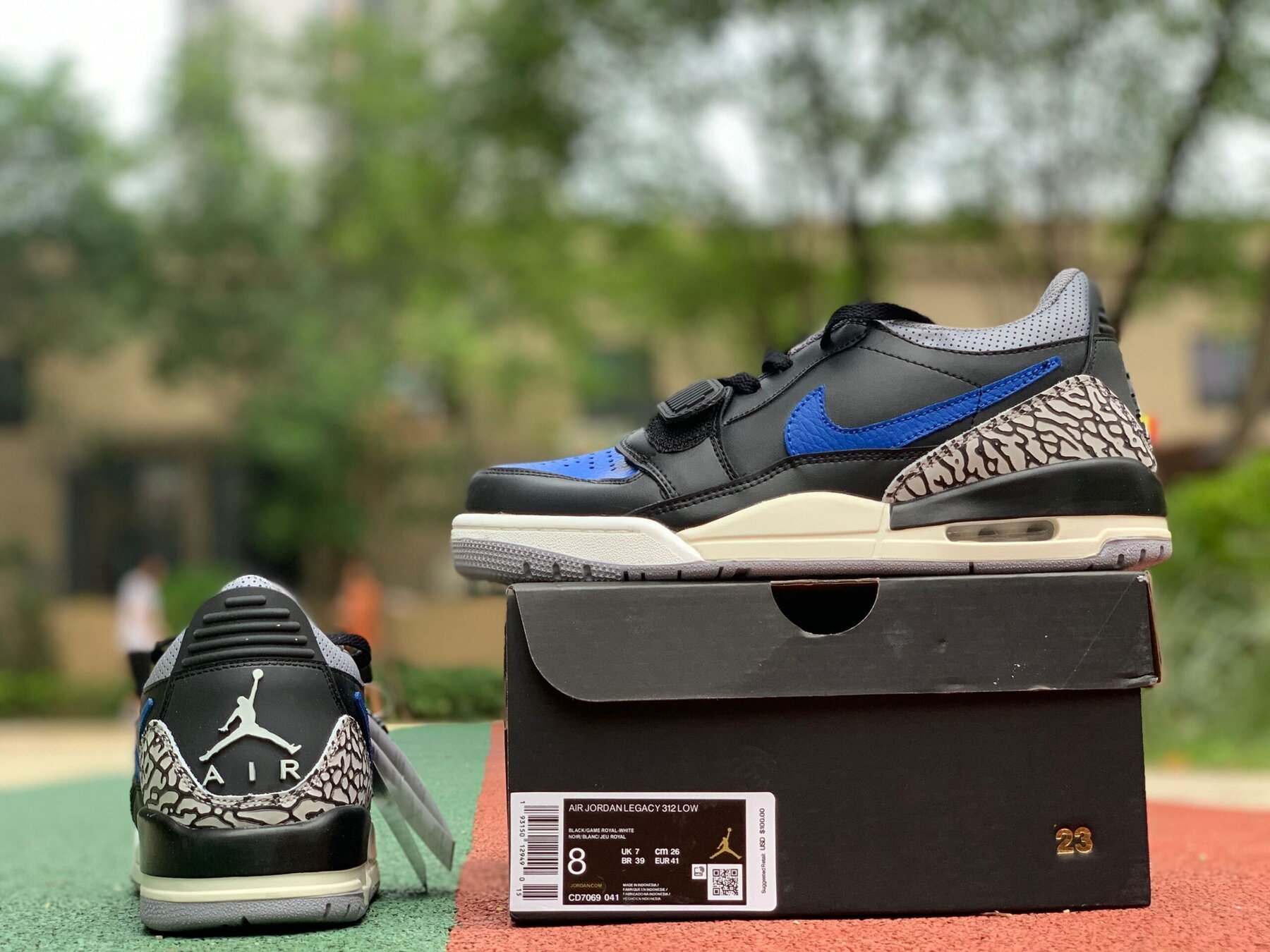 AJ Legacy 312 Low Black Royal - Image 7