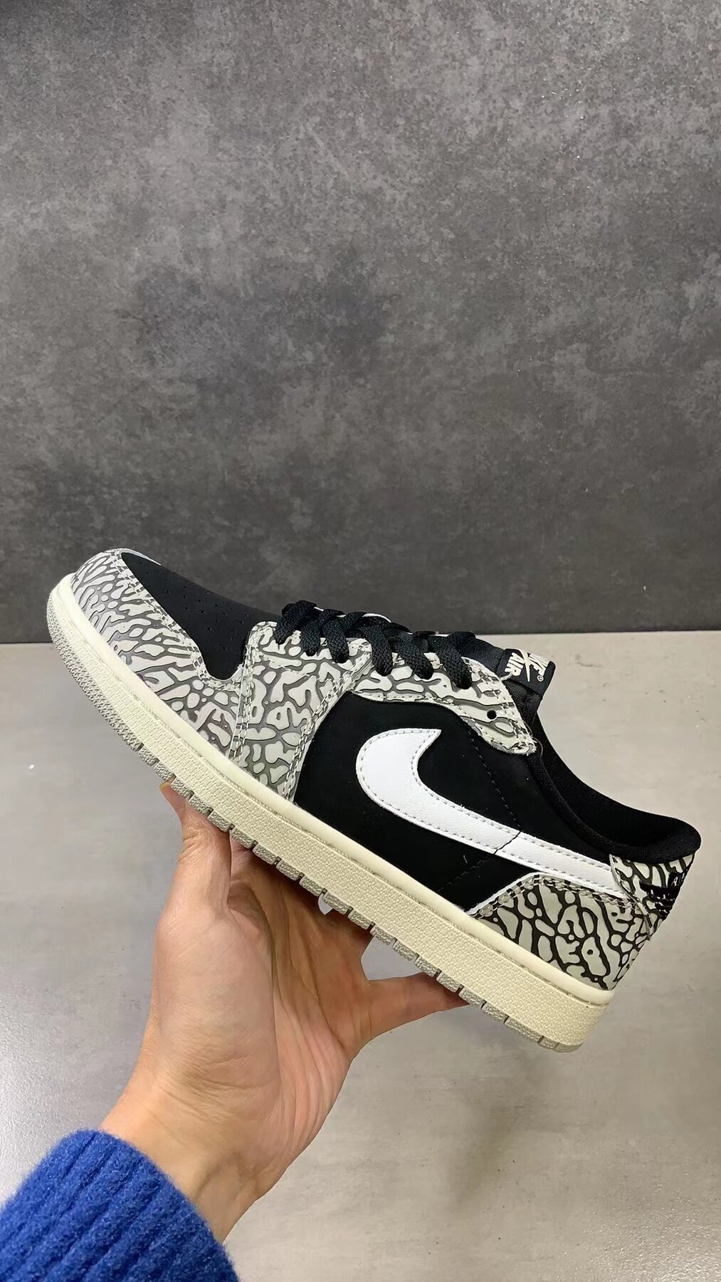 AJ1 Retro Low OG Black Cement - Image 10