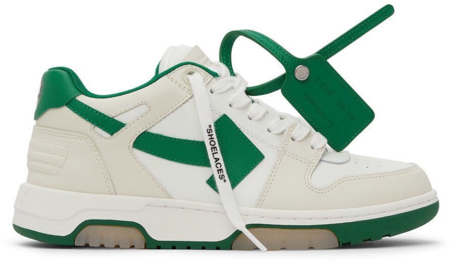 Women's Off-White Out Of Office 'OOO' Green Tan