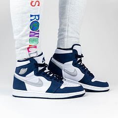 navy suede