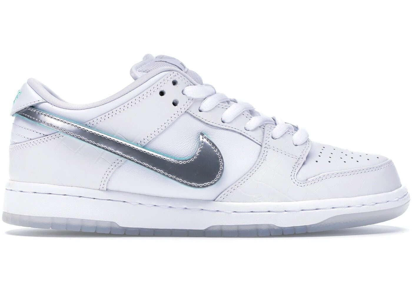 SB Dunk Low Diamond Supply Co White Diamond - Image 2
