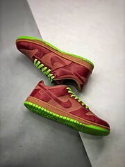 Dunk Low 1-Piece Laser Varsity Red Chartreuse - Image 5
