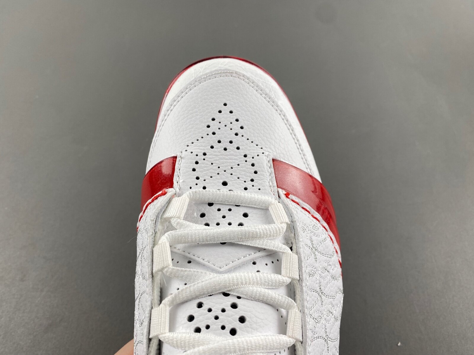 AJ23 White Varsity Red - Image 3