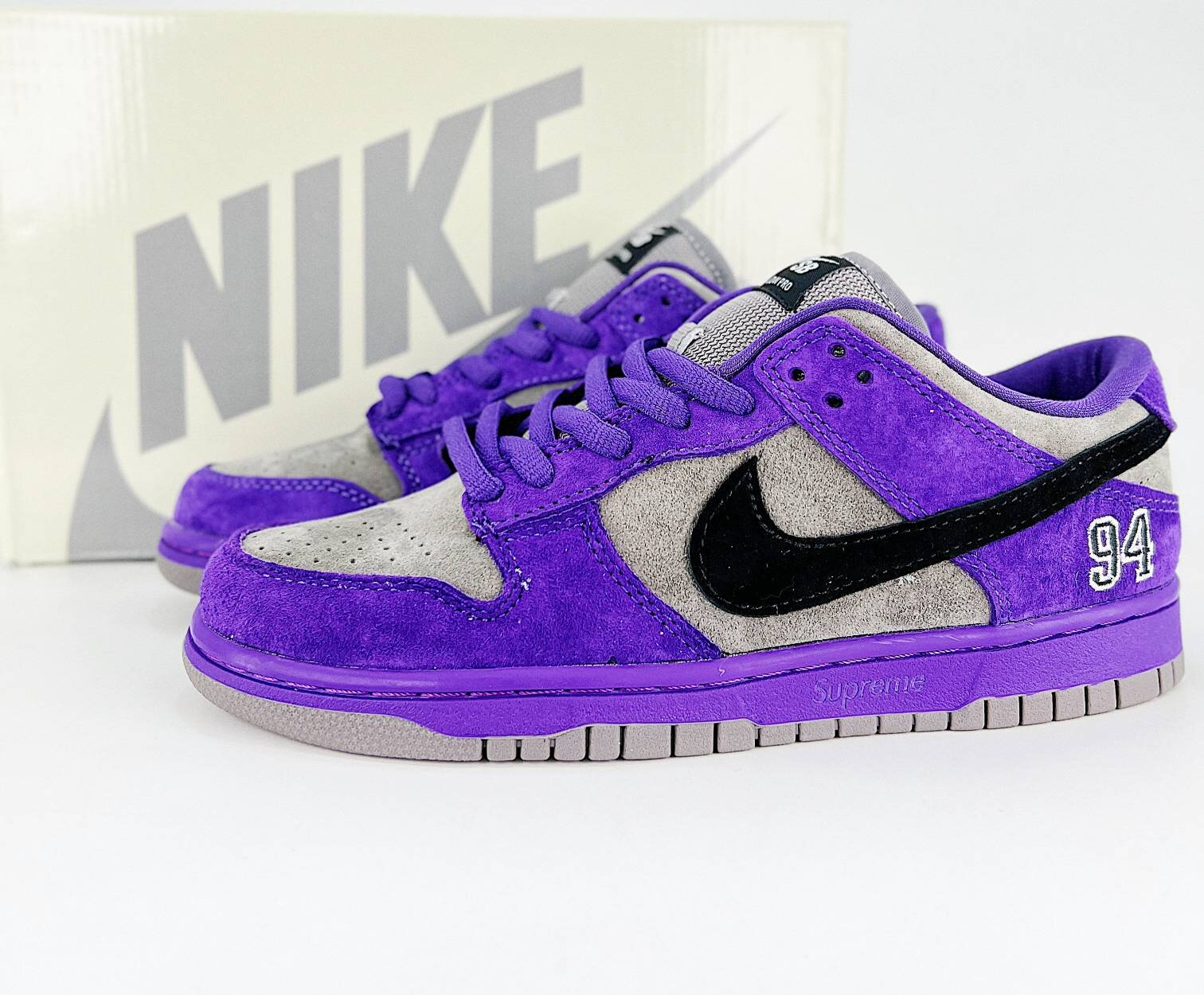 Supreme x SB Dunk Low Pack Purple - Image 10