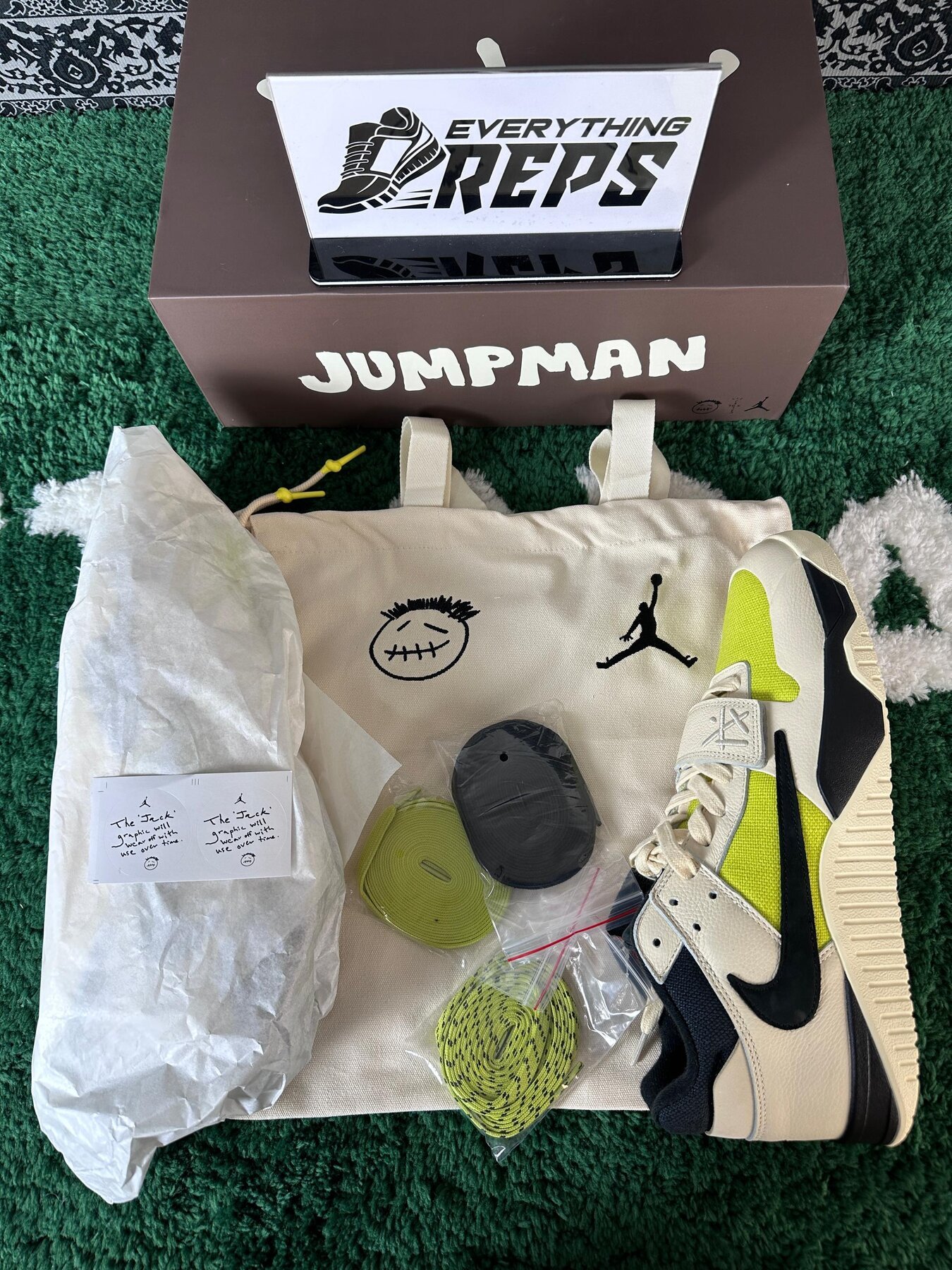 Jumpman Jack TR TS Bright Cactus - Limited Edition Sneaker - Image 2