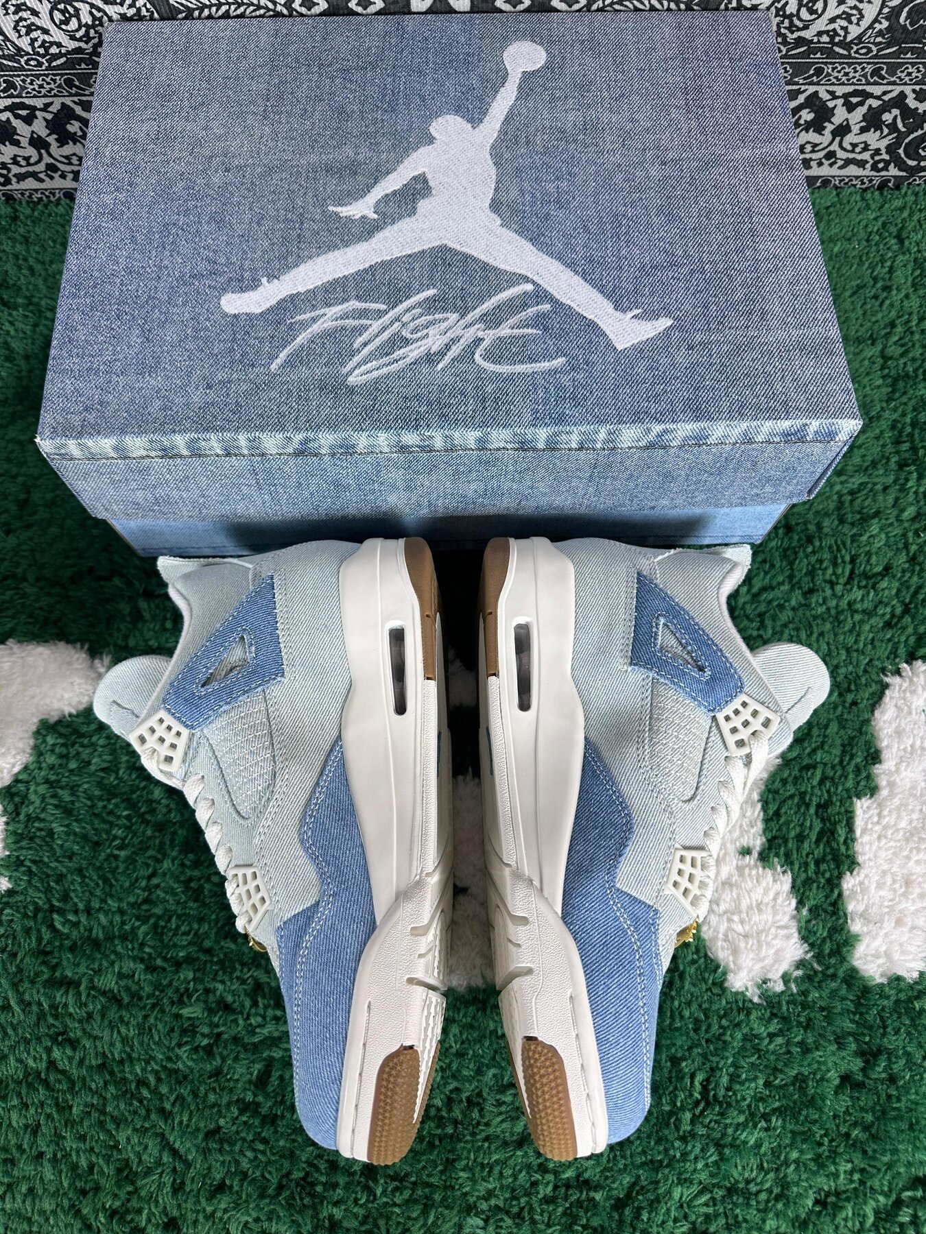 AJ4 Denim “Worn Blue” - Image 4