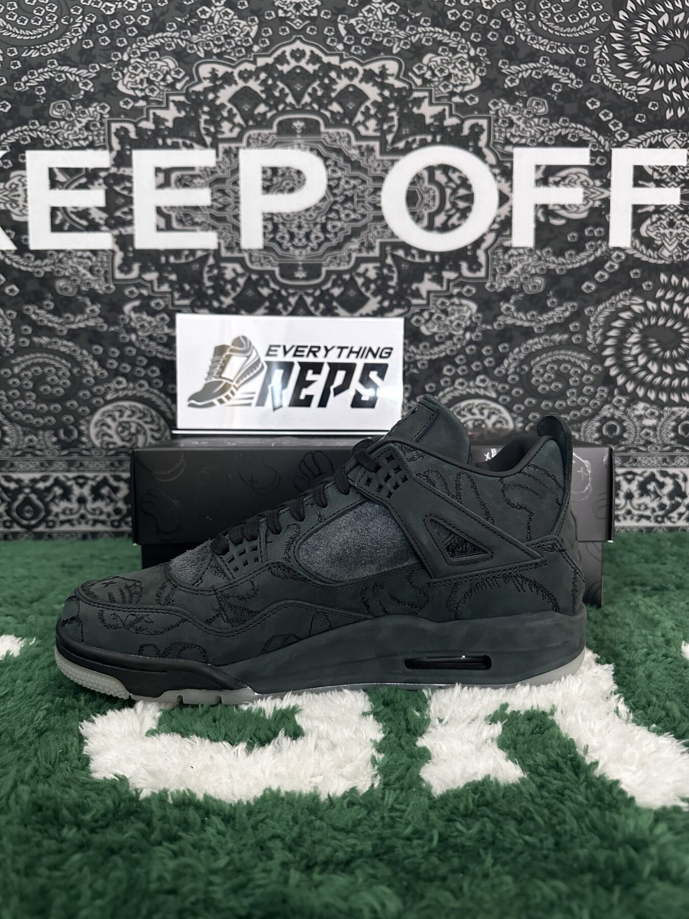 AJ4 Retro Kaws Black - Image 6