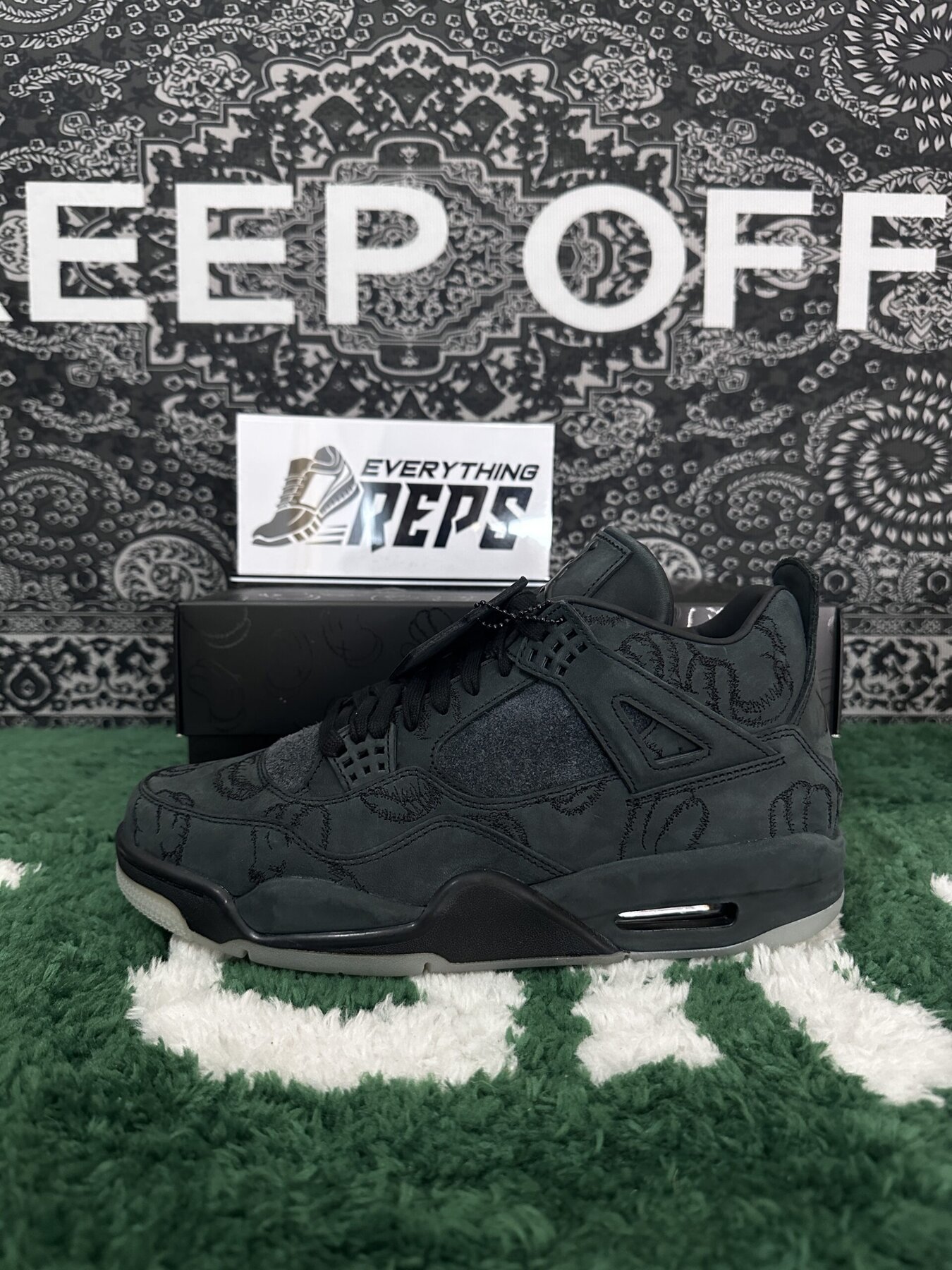 AJ4 Retro Kaws Black - Image 8