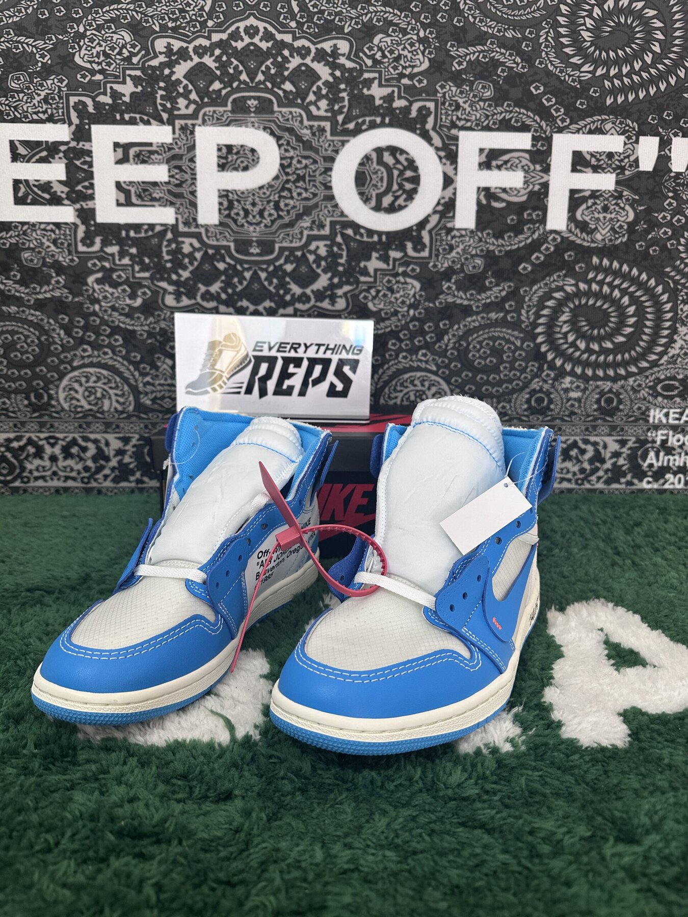 AJ1 Retro High Off-White University Blue - Image 9