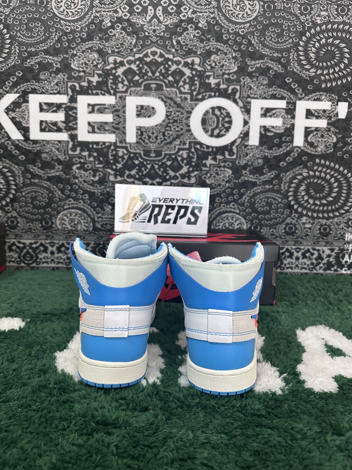 AJ1 Retro High Off-White University Blue - Image 8