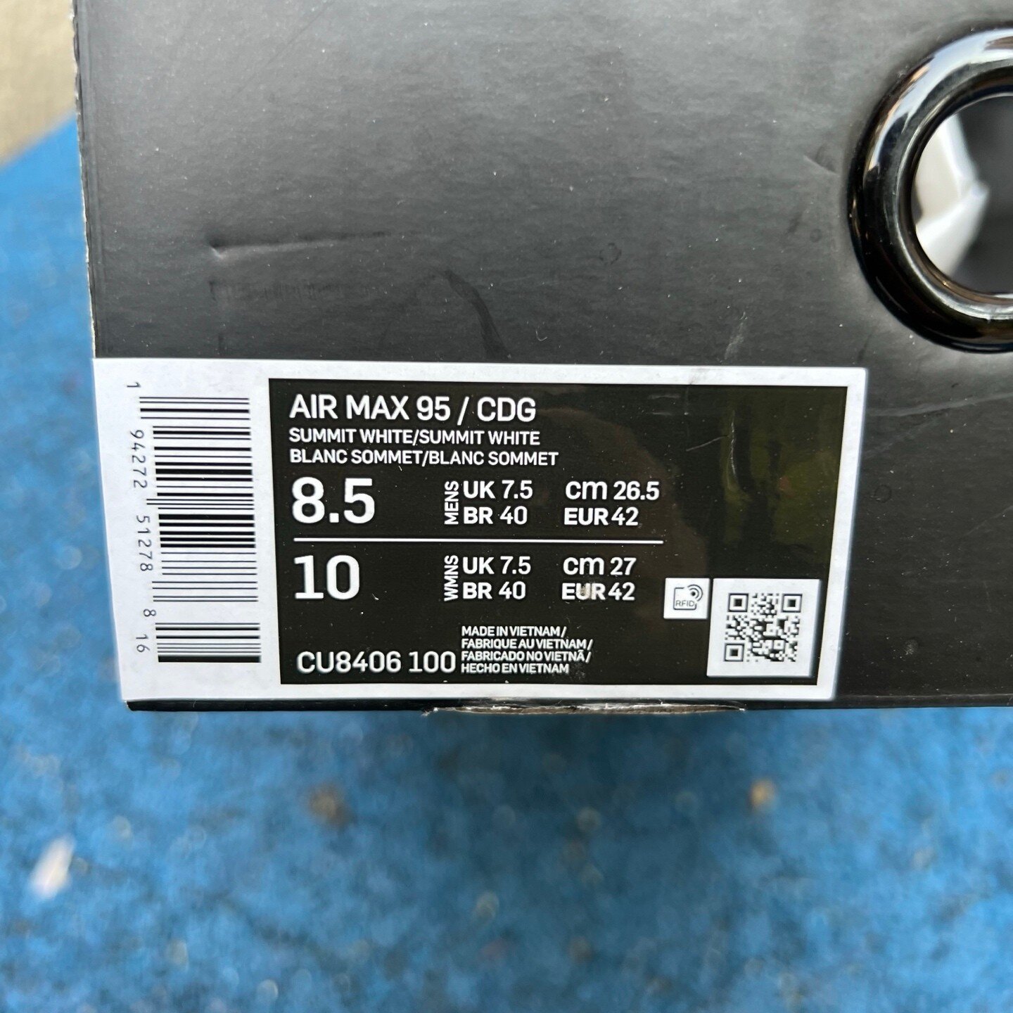 Air Max 95 Comme des Garcons White - Image 9