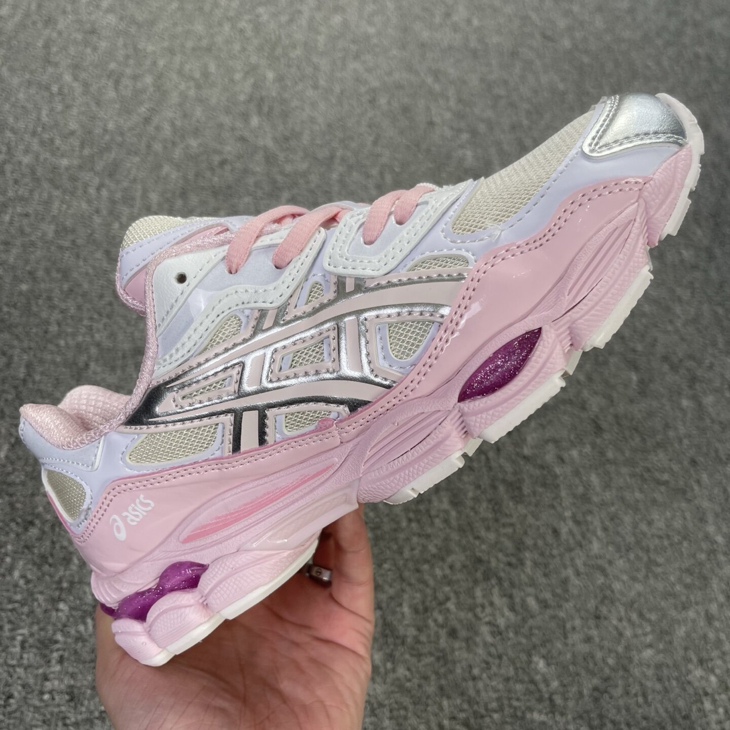 ASICS Gel-NYC Kicki Yang Zhang Pink Cream Pure Silver - Image 5