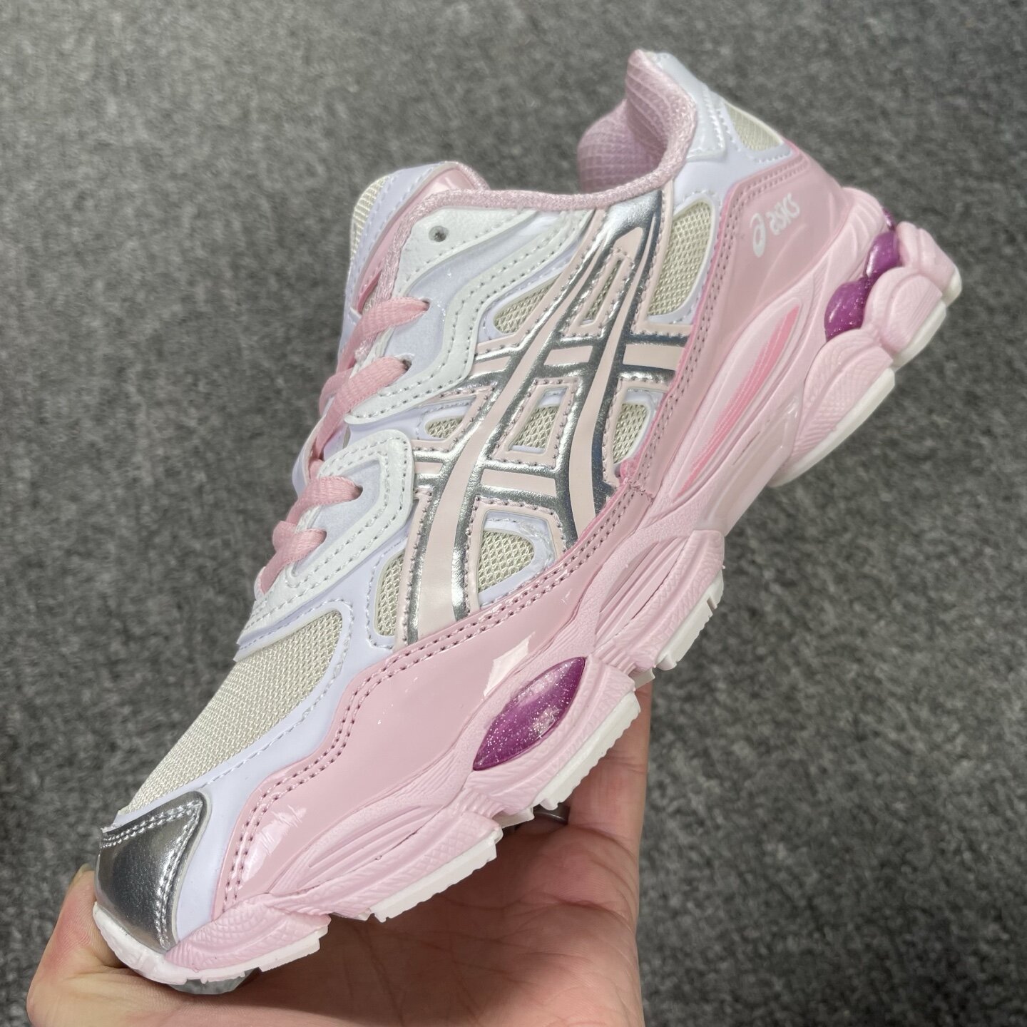 ASICS Gel-NYC Kicki Yang Zhang Pink Cream Pure Silver - Image 7