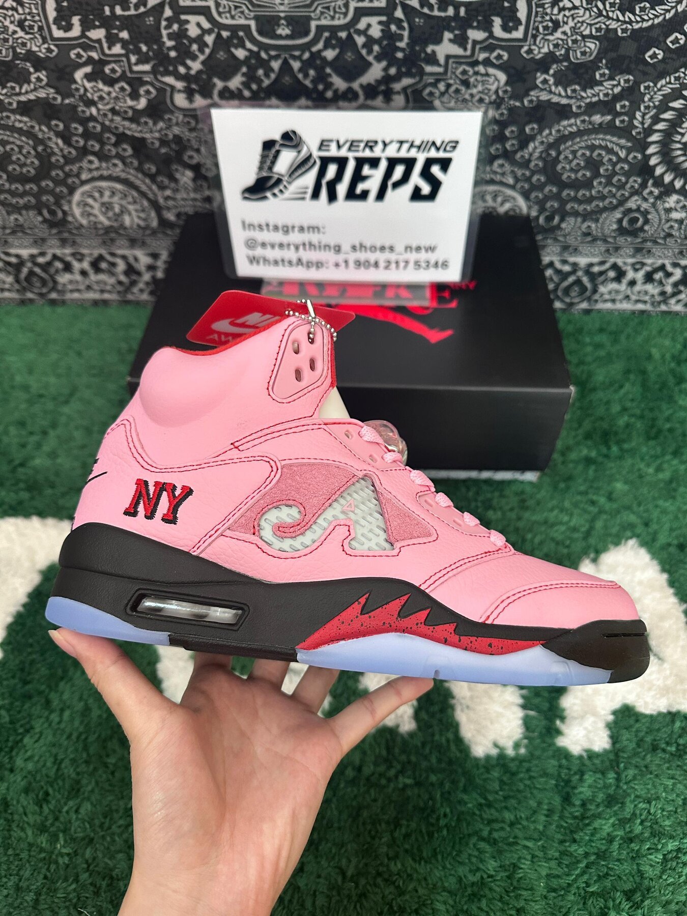 Awake NY x AJ5 SP Arctic Pink - Image 5