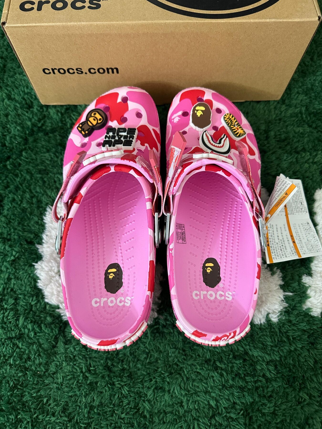 Crocs Classic Clog A Bathing Ape ABC Camo Pink - Image 4