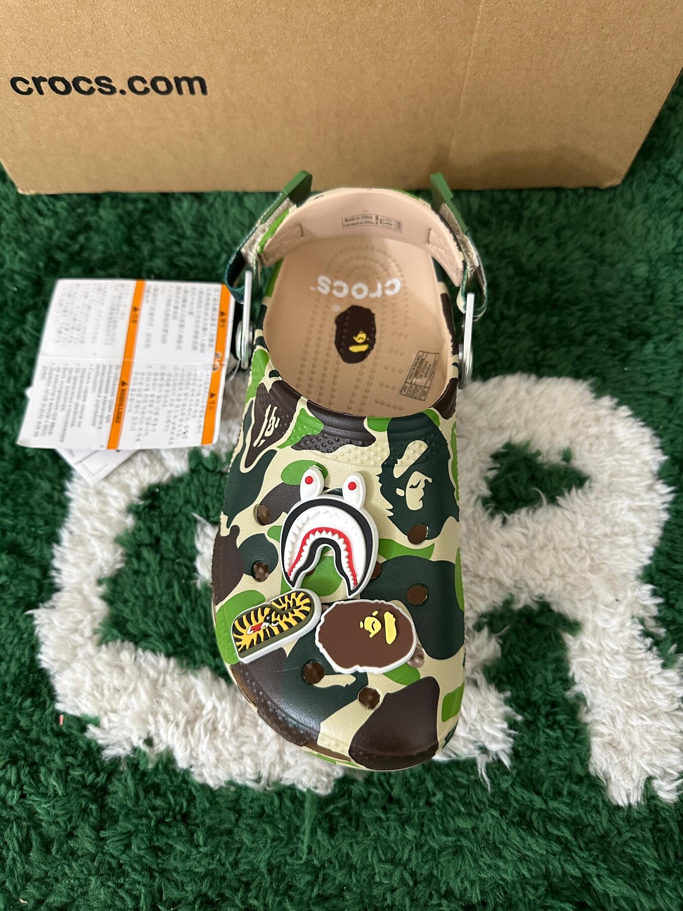 Crocs Classic Clog A Bathing Ape ABC Camo Green - Image 3