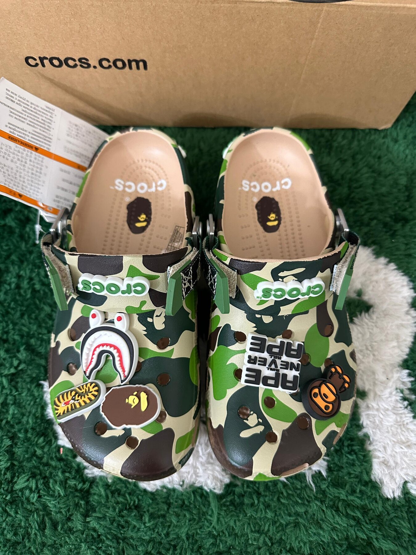 Crocs Classic Clog A Bathing Ape ABC Camo Green - Image 6