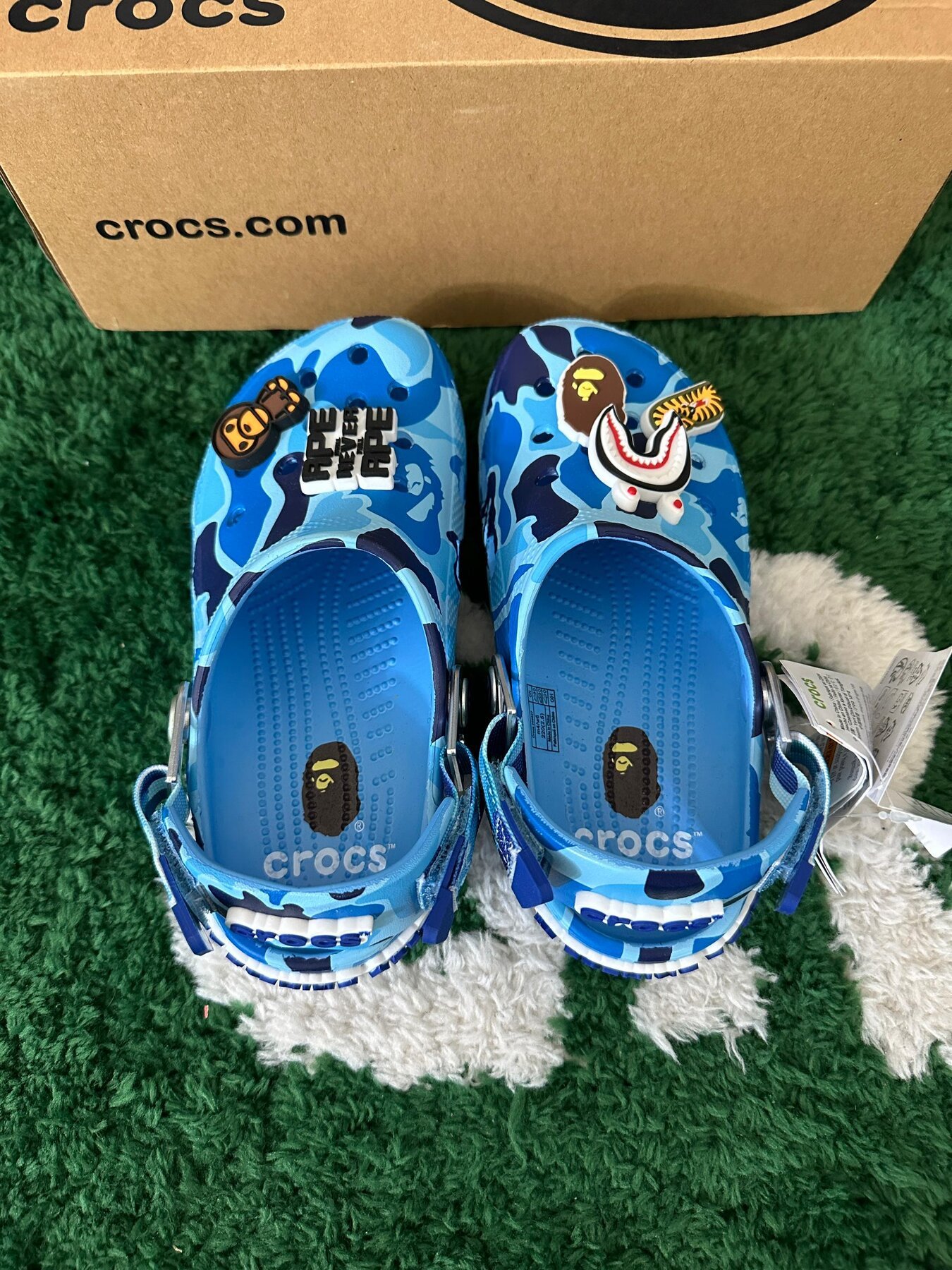 Crocs Classic Clog A Bathing Ape ABC Camo Blue - Image 6