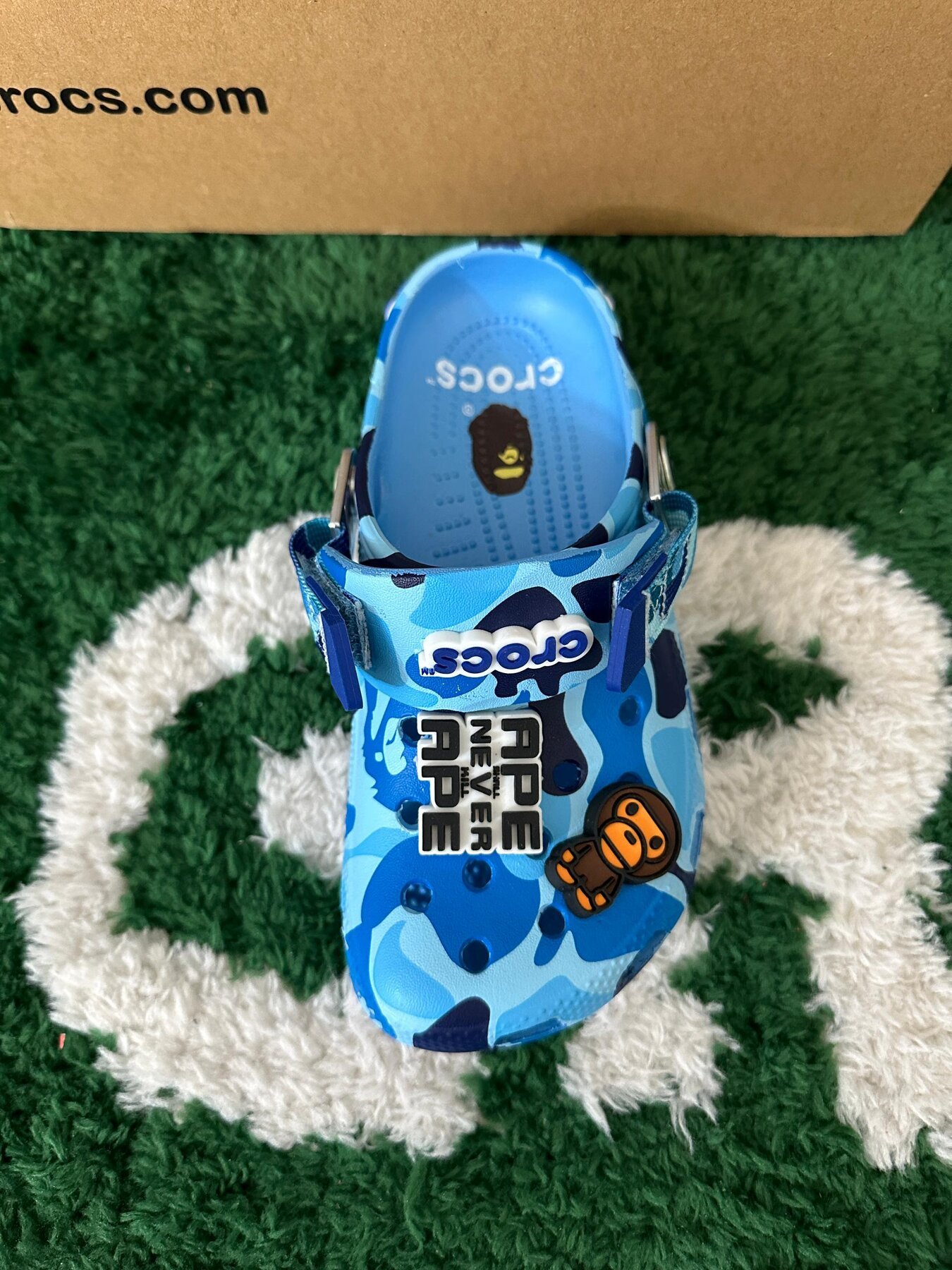 Crocs Classic Clog A Bathing Ape ABC Camo Blue - Image 5
