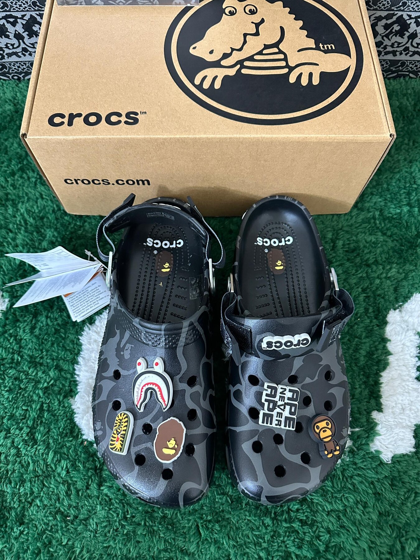 Crocs Classic Clog A Bathing Ape ABC Camo Black - Image 5