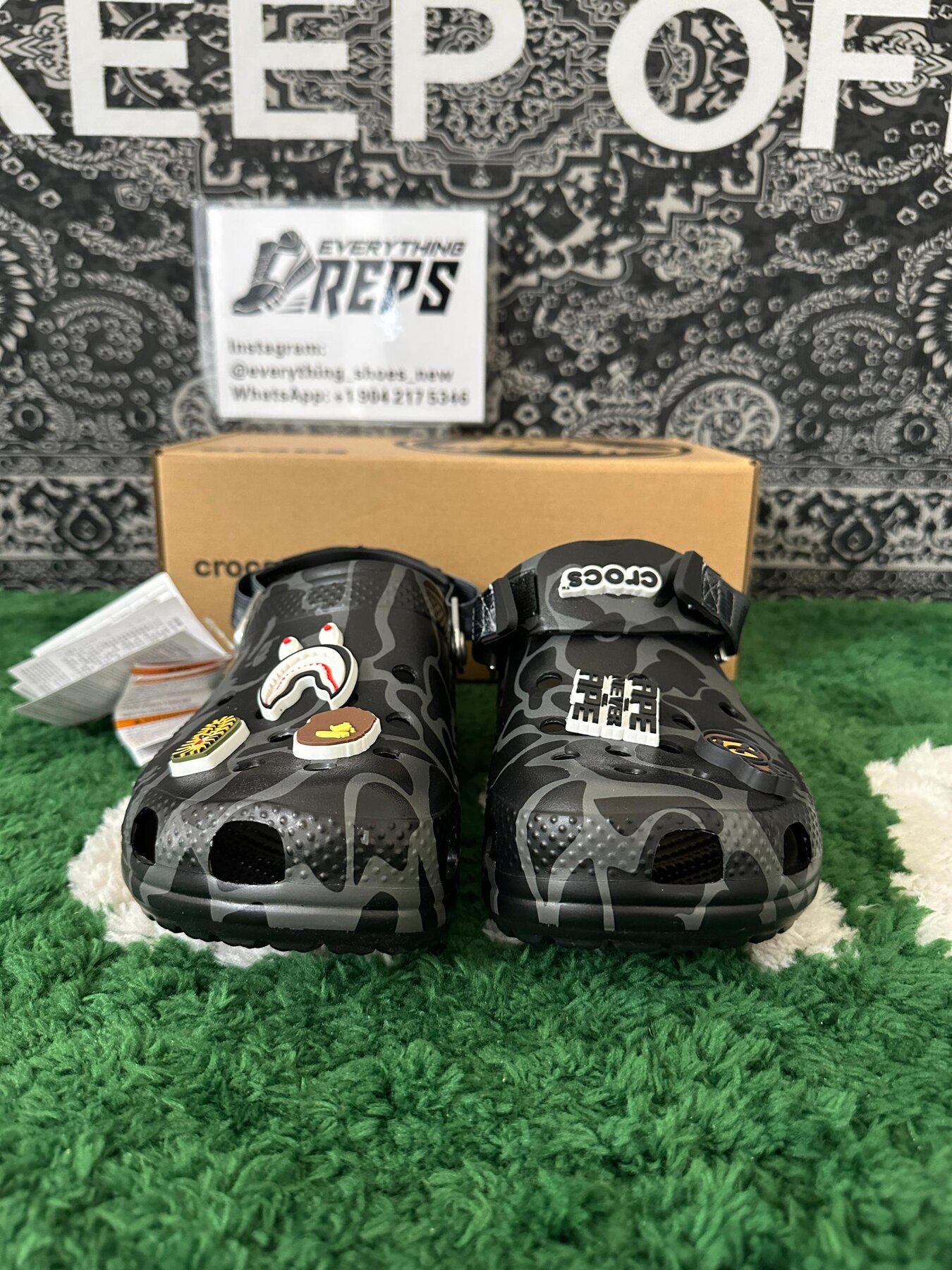Crocs Classic Clog A Bathing Ape ABC Camo Black - Image 6