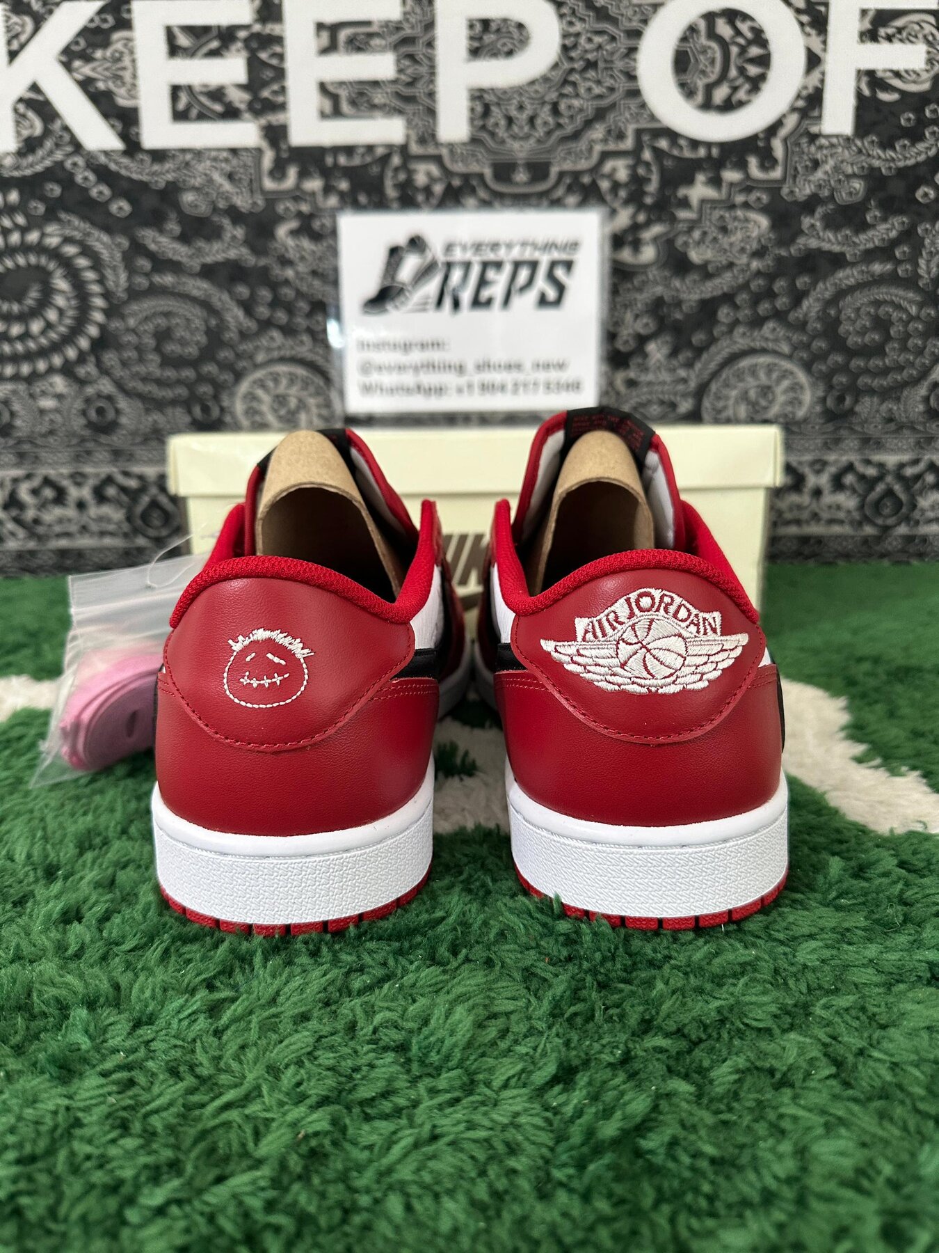 TS x AJ1 Low OG "Chicago" Custom - Image 3
