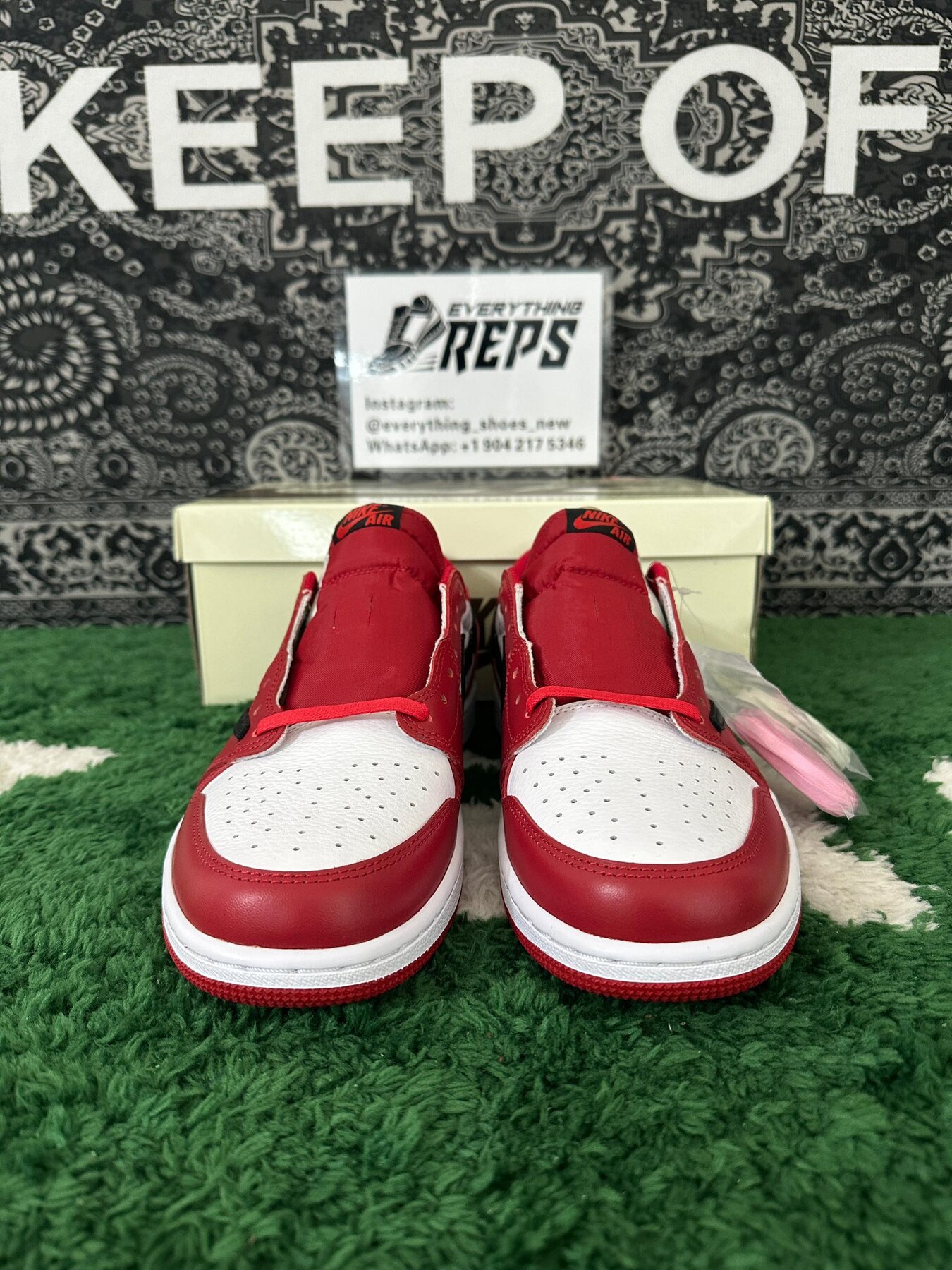 TS x AJ1 Low OG "Chicago" Custom - Image 2