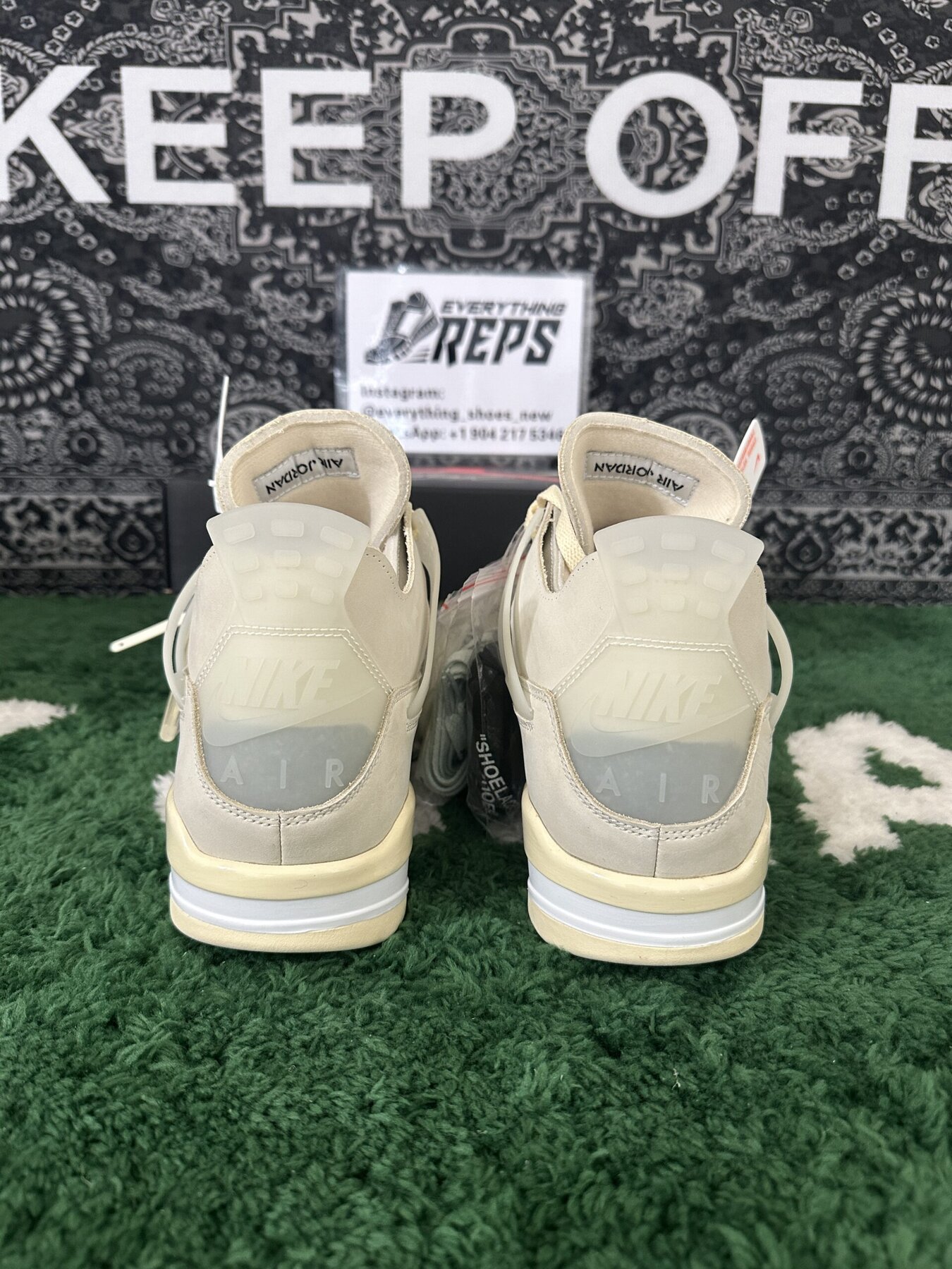 AJ4 Retro Off-White Sail - Image 8