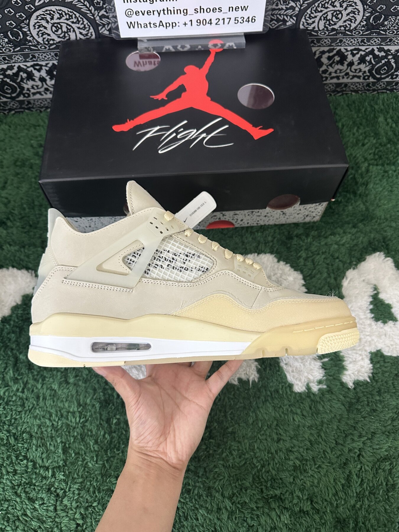 AJ4 Retro Off-White Sail - Image 7