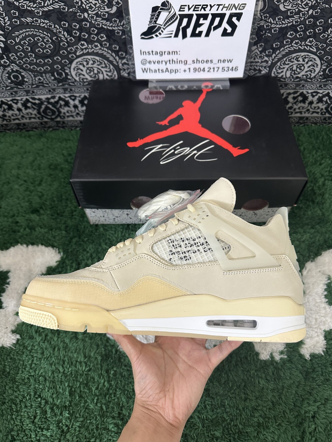 AJ4 Retro Off-White Sail - Image 5