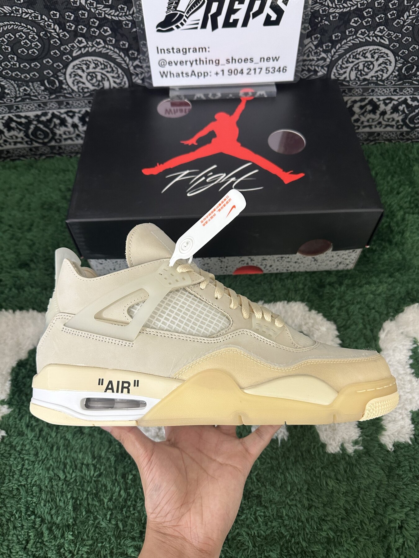 AJ4 Retro Off-White Sail - Image 4