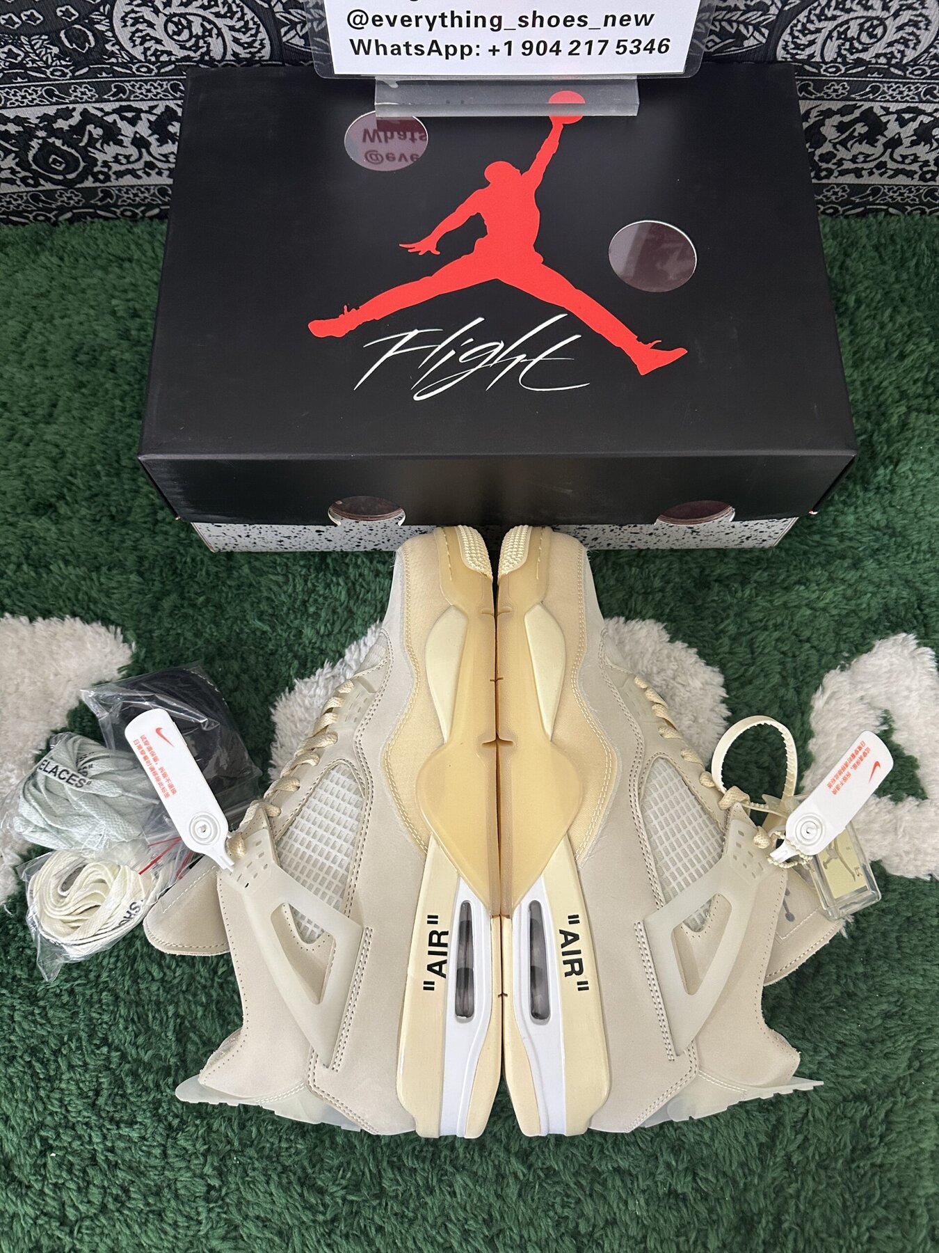 AJ4 Retro Off-White Sail - Image 3