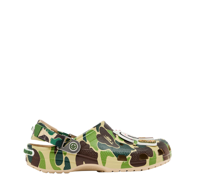 Crocs Classic Clog A Bathing Ape ABC Camo Green