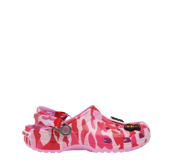 Crocs Classic Clog A Bathing Ape ABC Camo Pink