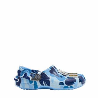 Crocs Classic Clog A Bathing Ape ABC Camo Blue