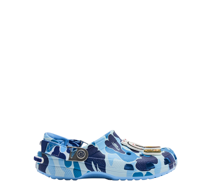 Crocs Classic Clog A Bathing Ape ABC Camo Blue