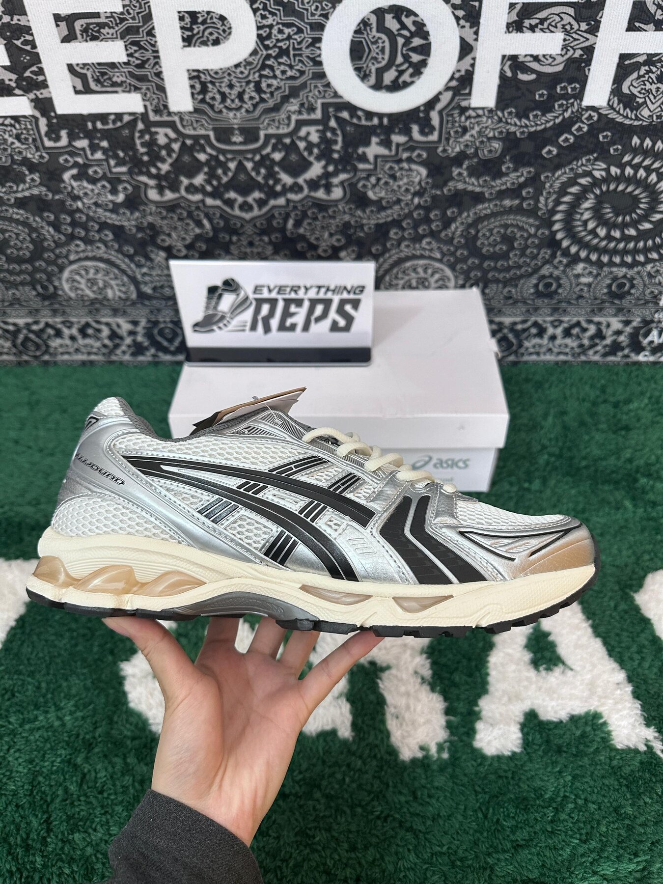 ASICS Gel-Kayano 14 JJJJound Silver Black - Image 5