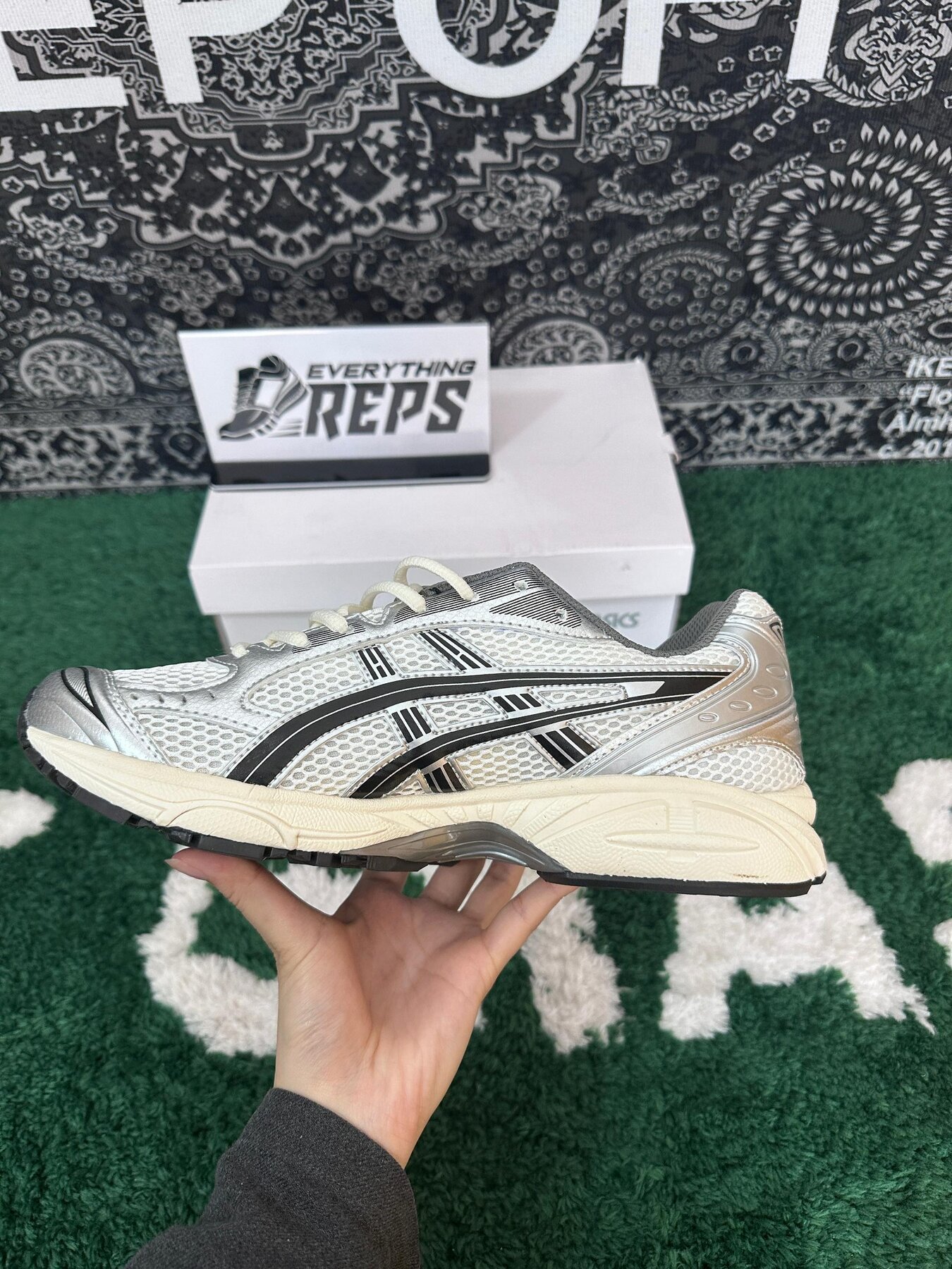 ASICS Gel-Kayano 14 JJJJound Silver Black - Image 6