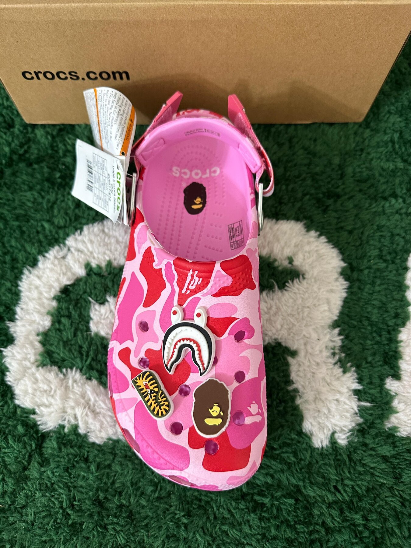 Crocs Classic Clog A Bathing Ape ABC Camo Pink - Image 5