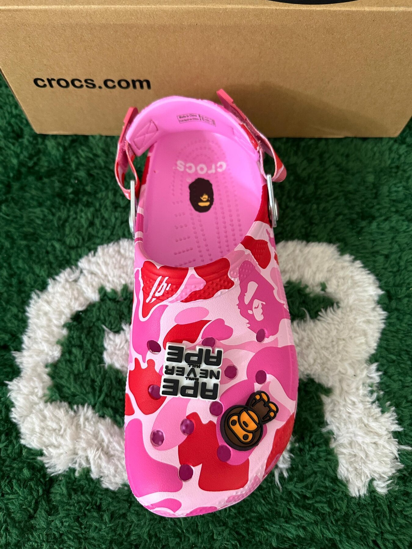 Crocs Classic Clog A Bathing Ape ABC Camo Pink - Image 6