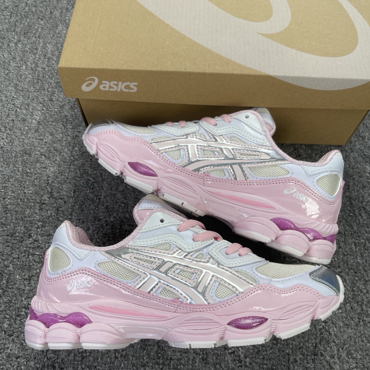 ASICS Gel-NYC Kicki Yang Zhang Pink Cream Pure Silver - Image 2