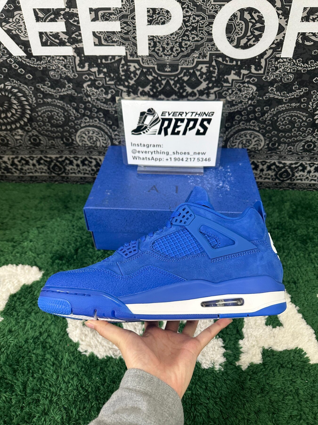 AJ4 Brick by Brick BLUE Edition - Image 3