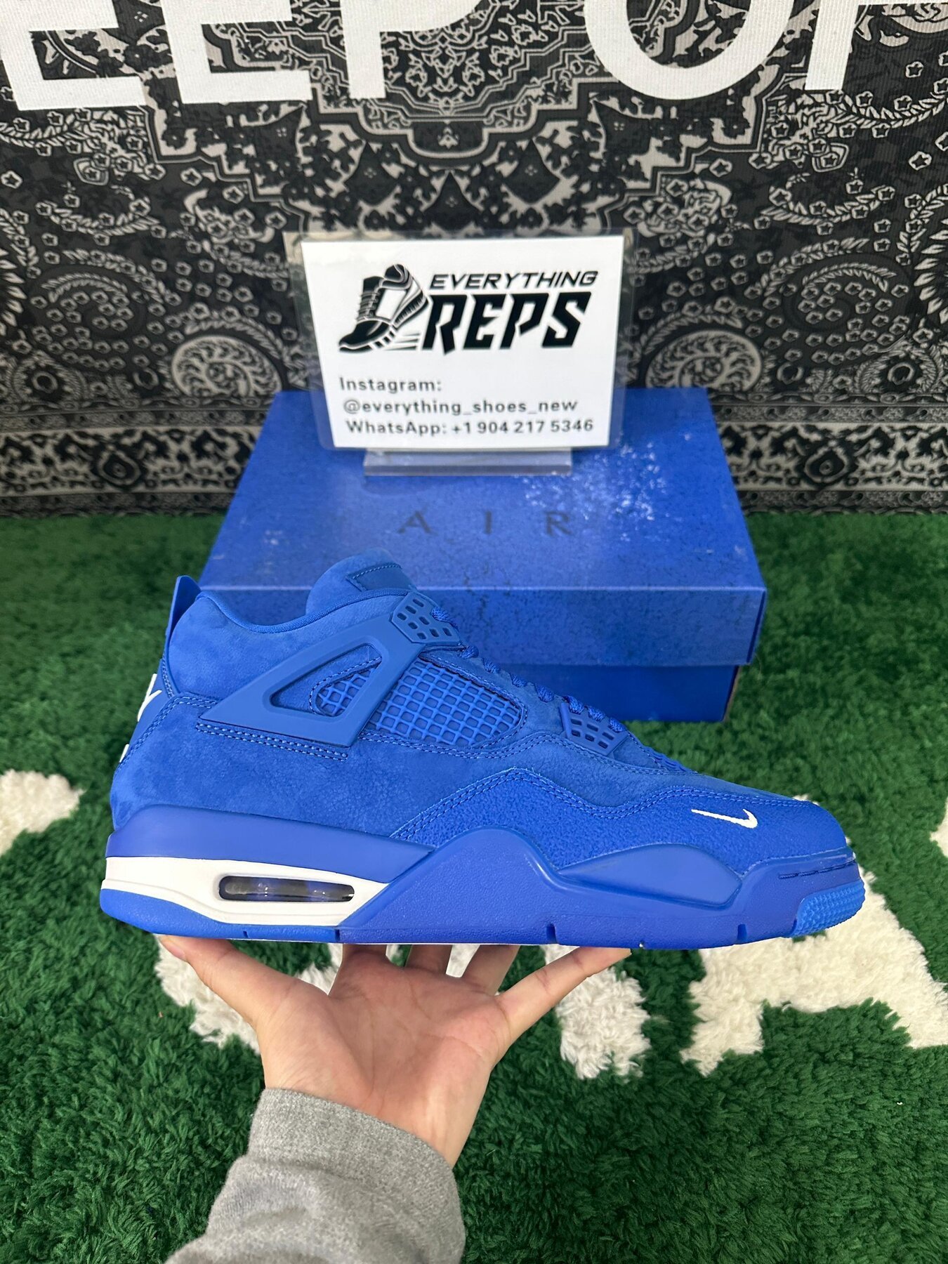 AJ4 Brick by Brick BLUE Edition - Image 2
